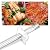 BTCDR 67557 Burner Tubes Replacement Parts for Weber Summit 460 470 Gas Grill Models, 6 Pack Pipe Grill Burner Tubes, Stainless Steel