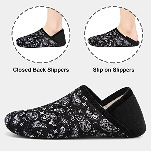 Image of Fires Womens Mens Slippers with Rubber Sole Soft-Lightweight House Slipper Socks Around House Shoes Non Slip Indoor /Outdoor
