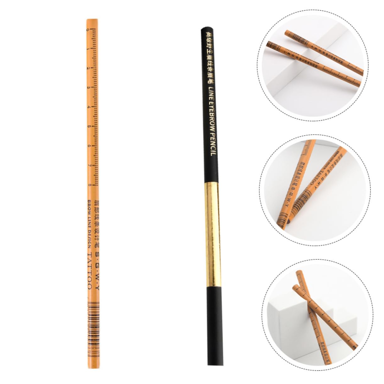 DOITOOL 6pezzi Penna Sopracciglia Naturale Con Design Semplice Per Ogni Occasione Strumento Di Bellezza Per Donne