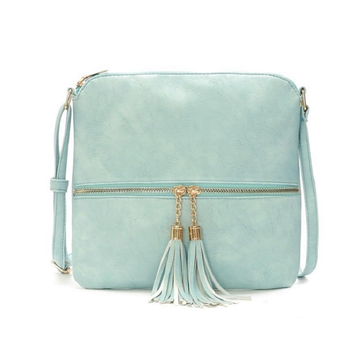 Crossbody Shoulder Bag with Tassel Genuine Leather Handbag for Women Gifts for Women
