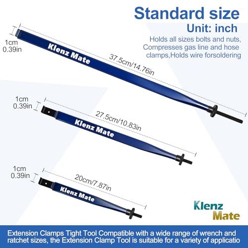 Image of 2026 Upgrade Offset Extension Wrench and 3 Different Lengths Extension Clamps Tight Tool, Versatile Vise Grip, Includes 1 /2 inch, 1 /4 inch , 3 /8 inch Drive Adapters, Universal Ratchet Extensions for Tight Spaces