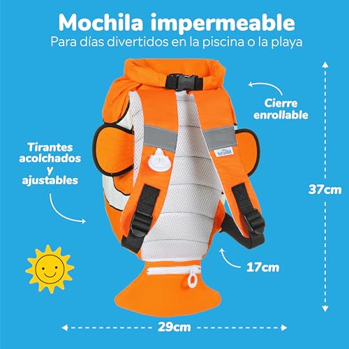 Trunki Mochila Impermeable Chuckles el Pez Payaso 2