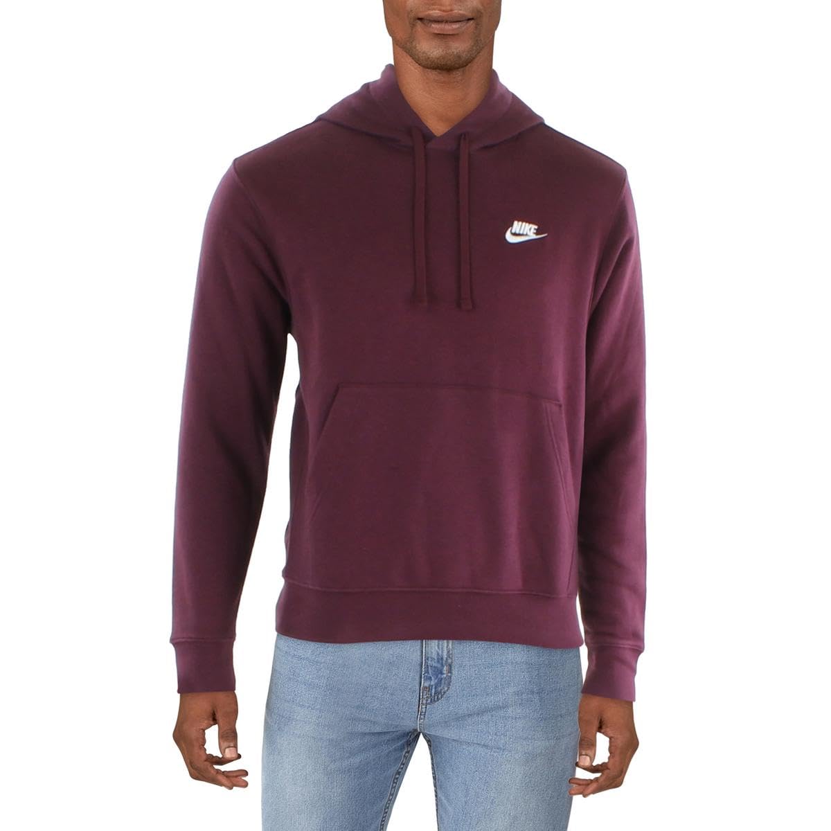 Nike Mens Sweatshirt Fitness Hoodie Purple S