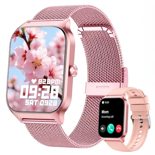 Popglory Smartwatch Uomo Donna, 1.85' Orologio Chiamate,...