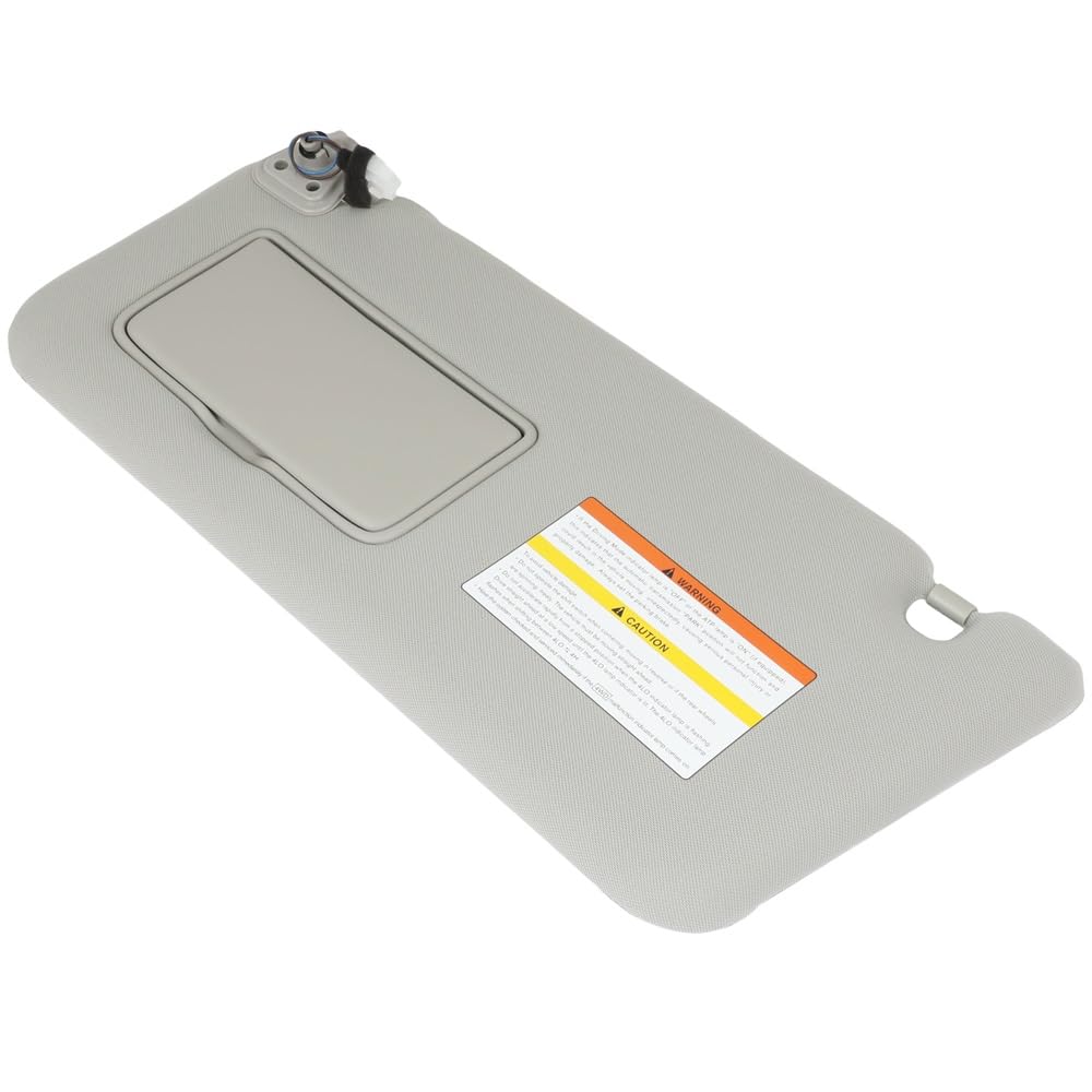 Gray Left Driver Side Car Sun Visor With Sunroof for 2011-2013 For INFINITI For QX56,2014-2016 For INFINITI For QX80,Replacement Assembly 964011LA3D,96401-1LA3D (with mirror)