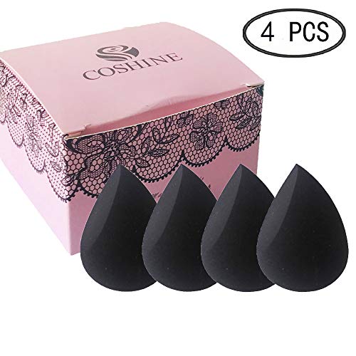 Coshine Lot de 4 éponges de mixage souples sans défaut, mélangeur hydrophile sans latex
