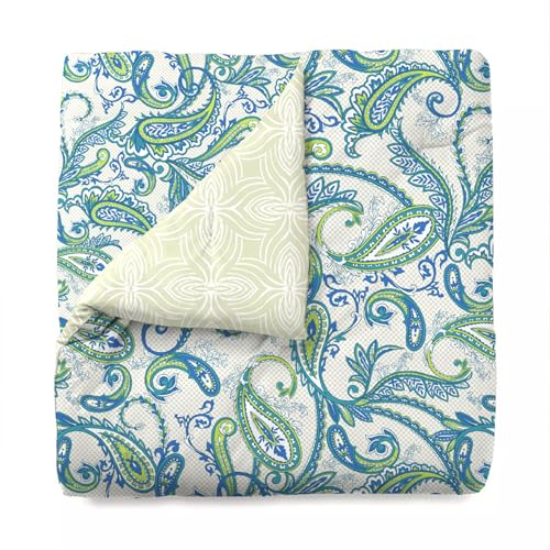 Image of HOME ELEGANCE by Mytrident Printed AC Comforter Set Double Bed | Quilt Blanket for Summer| King Size | 220 cms x 240 cms | Foliage