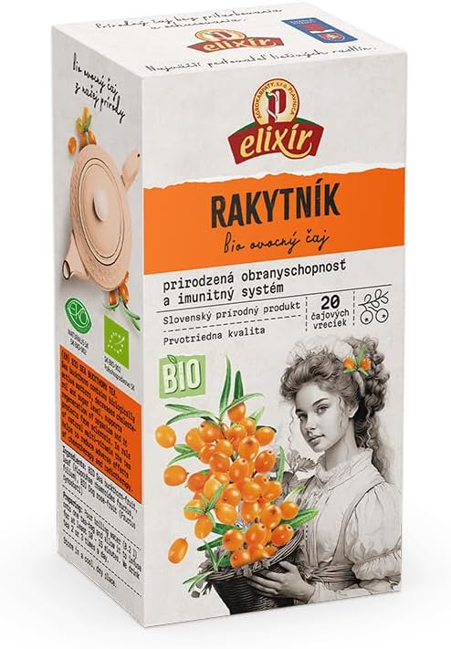 – Sea Buckthorn Tea | Pure Natural Herbal Tea Grown in Europe | 20 Tea Bags 60g (1 Pack)