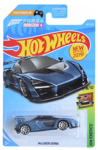 Hot Wheels Mclaren Senna Exotics 4/10 Azul miniatura 1