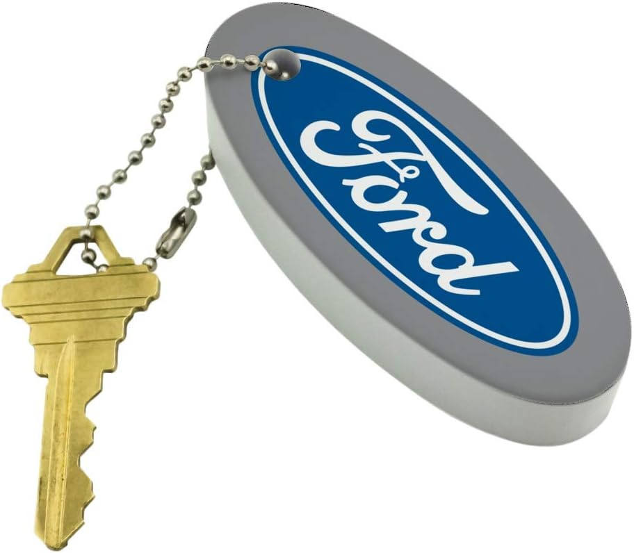 GRAPHICS & MORE Ford Motor Company Blue Oval Logo Floating Keychain Oval Foam Fishing Boat Buoy Key Float - Image 2