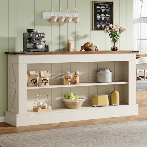 Image of Tribesigns TV Stand, Farmhouse TV Stand for 50-70 Inches TVs