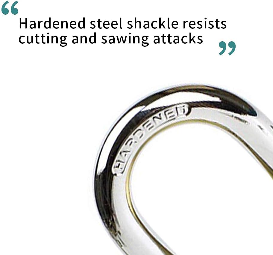 CINCINNO Set of 6 Solid Brass Locks Keyed Alike,1-9/16 inch (40mm) Wide Lock Body, ¼” Shackle Diameter Locks with Same Key - - 