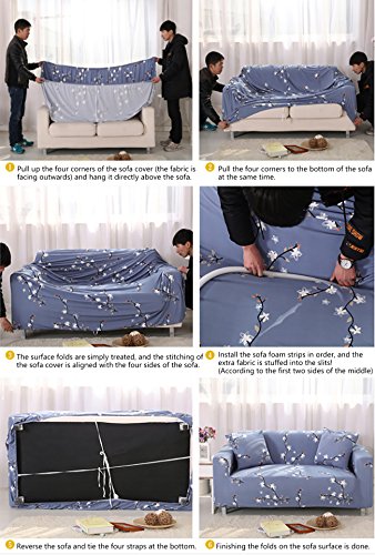 FORCHEER Couch Cover Stretch Arm Chair Large Sofa Slipcover Leather Furniture Protector from Pet for Living Room
