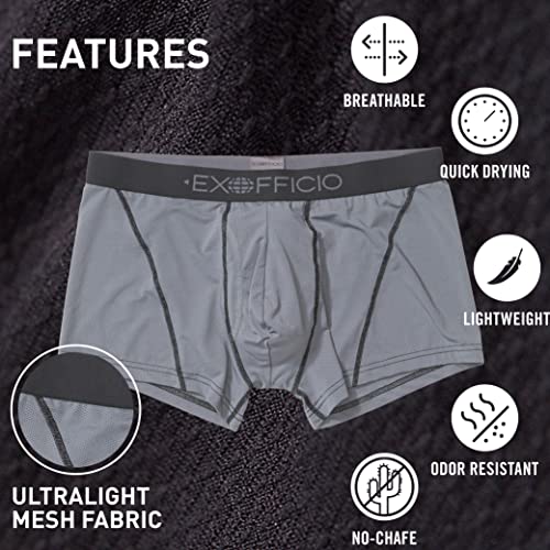 Boxer brief 3" Exofficio Give-N-Go Sport 2.0 L de alta durabilidad en color negro 3