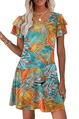 B-blue Orange Floral