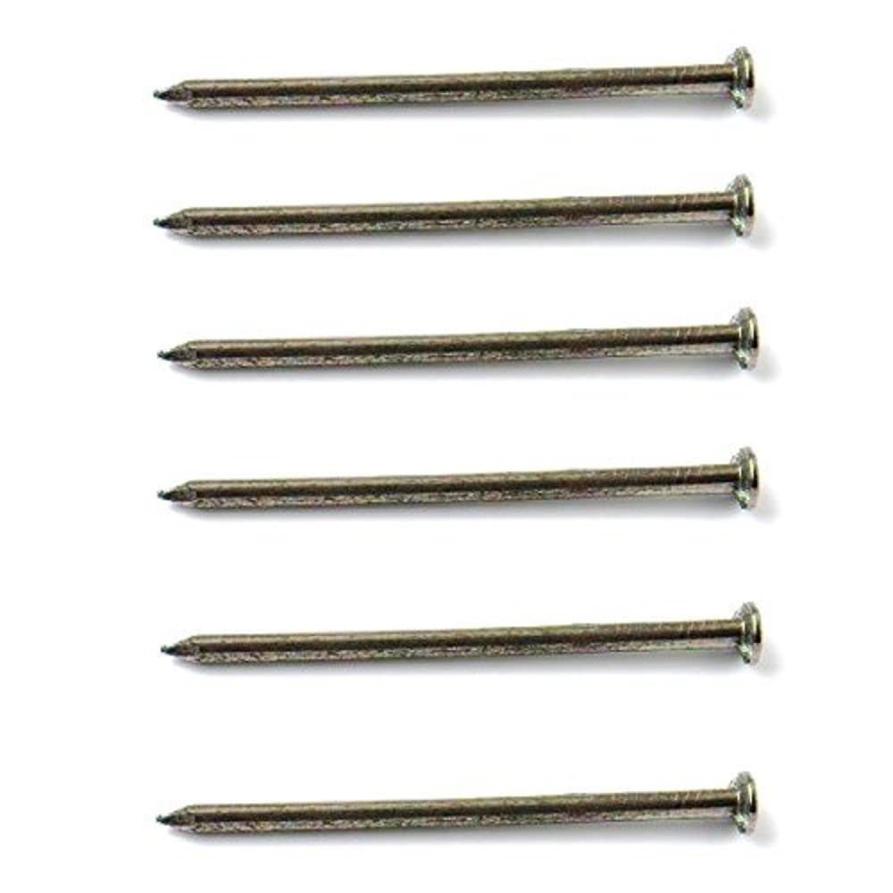 Merriway BH03745 (125 gm) Round Wire Nail, Bright Finish Galvanised 25mm (1 inch) - Pack of 125g