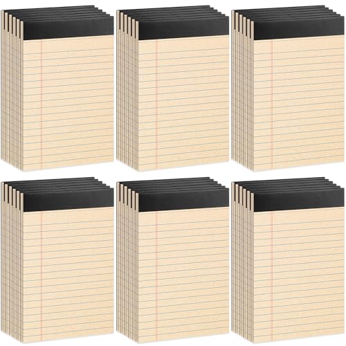 Image of 48 Pack Legal Pads 5 x 8 Inch Recycled Paper Writing Pads College Ruled | 30 Sheet Per Pad with Perforated Pages, Eco Friendly Memo Pads for Office, School and Home Notes, Lists and Daily Writing