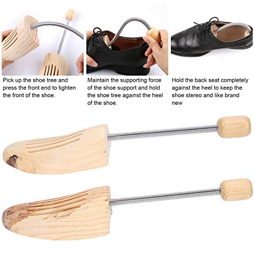 Árvore de sapatos, modelador de sapatos ajustável de madeira S, sapatos de couro universal para home