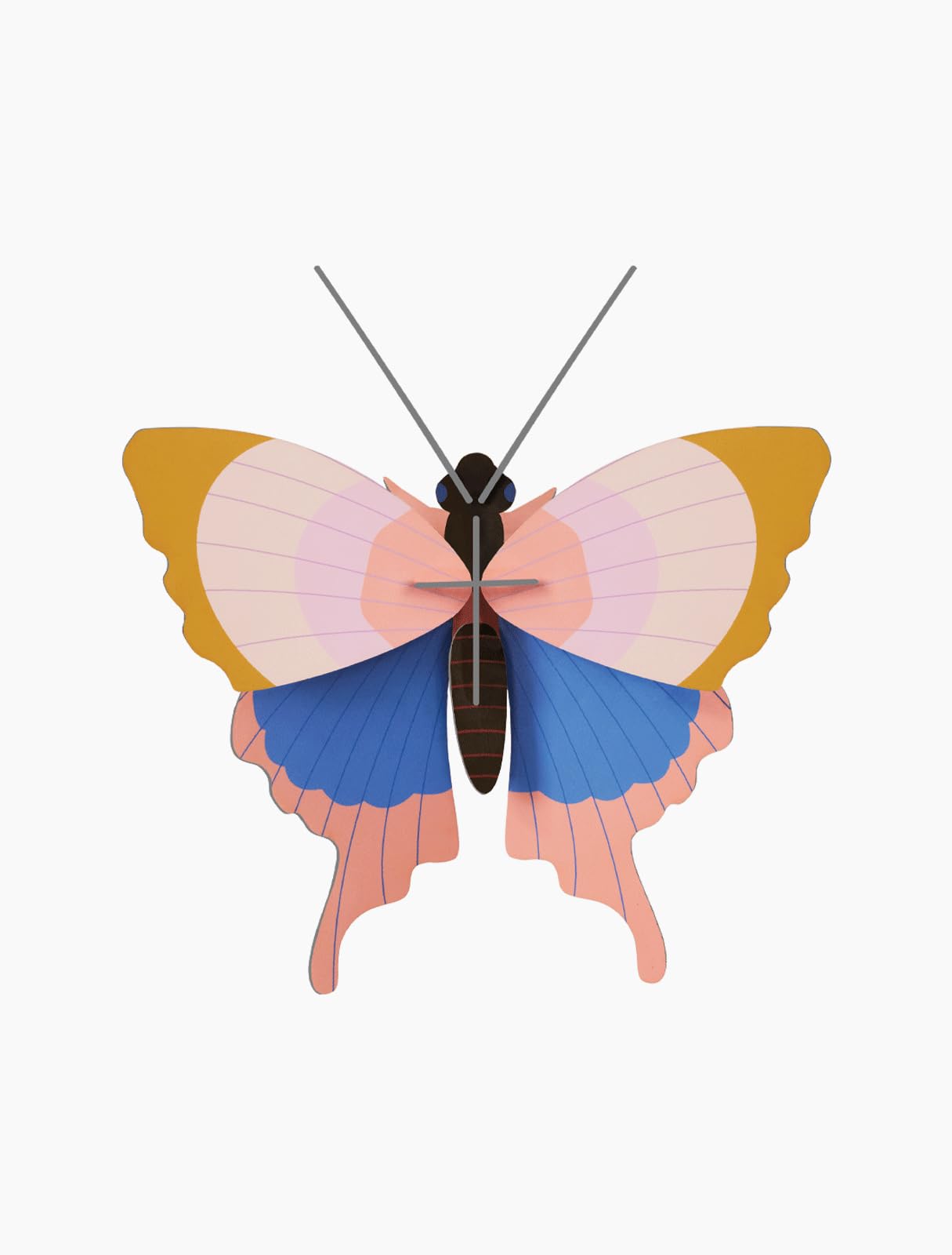STUDIO ROOF 3D Gold Rim Butterfly Wall Art