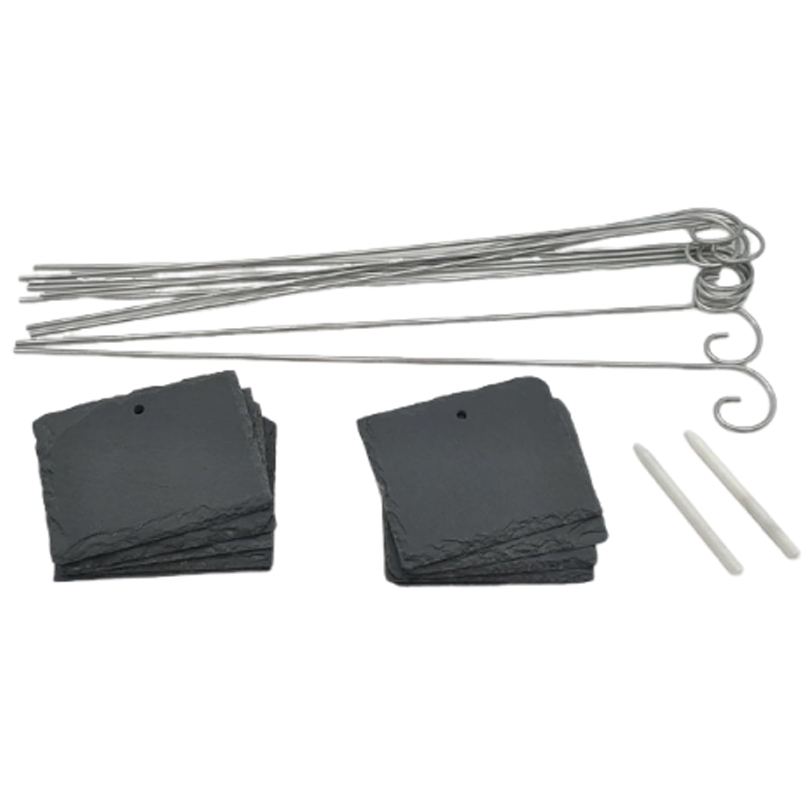 Ensemble de 10 étiquettes pour plantes en ardoise, résistantes Pour aux intempéries, polyvalentes et faciles à utiliser. Idéal comme cadeau pour les amateurs de jardinage.,