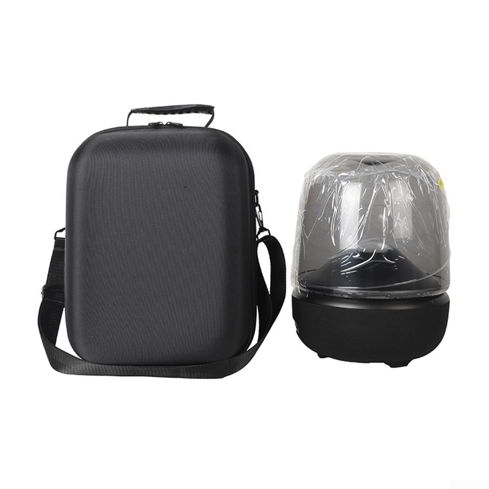 EVA Custodia rigida per Harman per Kardon AuraStudio 5 Custodia nera per altoparlanti con tracolla 33 x 25 cm Scatola da viaggio antiurto per AuraStudio 5 Speaker impermeabile spaziosa borsa organizer