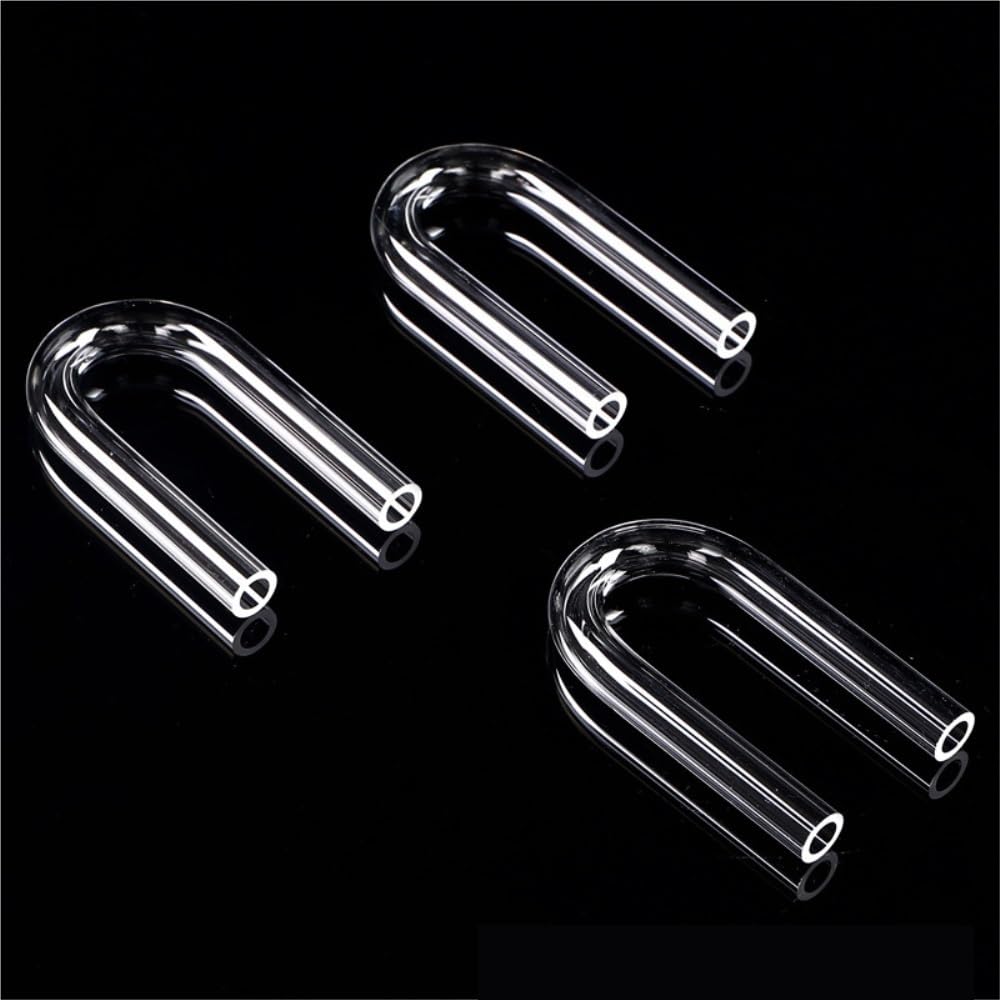 Acrylic Pipe, 5pcs Transparent U Tube Acrylic Pipe 120mm 170mm 108mm for Fish Tank Aquarium Handicrafts U Shape Air Tube Fittings(25mm)