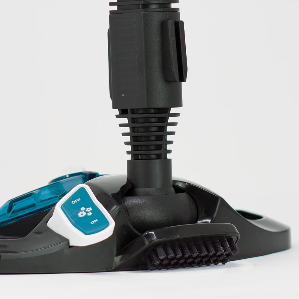 Polti Vaporetto Smart 100_T Steam Cleaner, nieograniczona autonomia, 4 barowa myjka wysokociśnieniowa, zabija 99,99% wirusów, zarazków i bakterii, 9 akcesoriów, biały/turkusowy