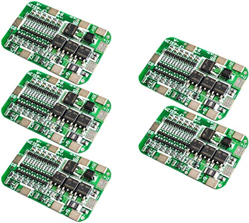 TECNOIOT 5pcs 6S 15A 24V PCB BMS Protection Board For 6 Pack 18650 Li-Ion Lithium Battery