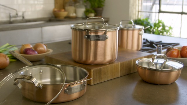 Amazon.com: GreenPan x Bobby Flay 8 Piece Copper Clad Pots & Pans