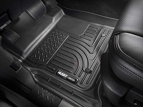 Husky Liners Weatherbeater Series | 2nd Seat Floor Liner - Black | 14951 | Fits 2016-2022 Toyota Tacoma Double Cab 1 Pcs