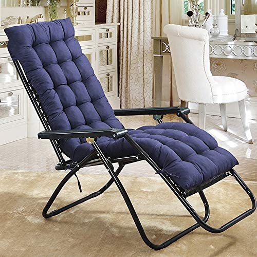Sanmenxiadongjun Sun Lounger Cushions Pad with Head Cover and 6 Lines, Portable Garden Patio Thick Padded Bed Recliner Relaxer Chair Seat Cover for Travel Holiday Beach Indoor Outdoor (Blue) Sanmenxiadongjun Sun Lounger Cushions Pad with Head Cover and 6 Lines, Portable Garden Patio Thick Padded Bed Recliner Relaxer Chair Seat Cover for Travel Holiday Beach Indoor Outdoor (Blue)