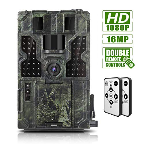 Trail Game Camera 16MP 1080P Waterproof Hunting Scouting Cam Wildlife Monitoring 130° Detection