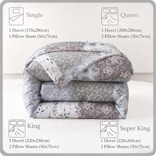 Image of Whale Flotilla 7.5 Tog King Duvet Set, Soft Reversible Coverless Oversized