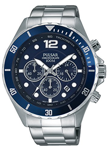 Pulsar PT3719X1 Bracelet Montre analogique à Quartz Acier Inoxydable pour Homme
