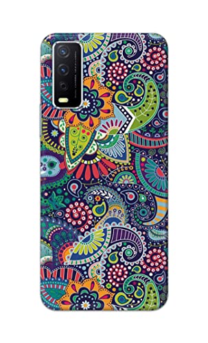 Image of Printed Hard Back Cover Case for Vivo Y12s | Y12s 2021 | Y12G | Y20A | Y20G Back Cover (Miraculous Patterns) -1803