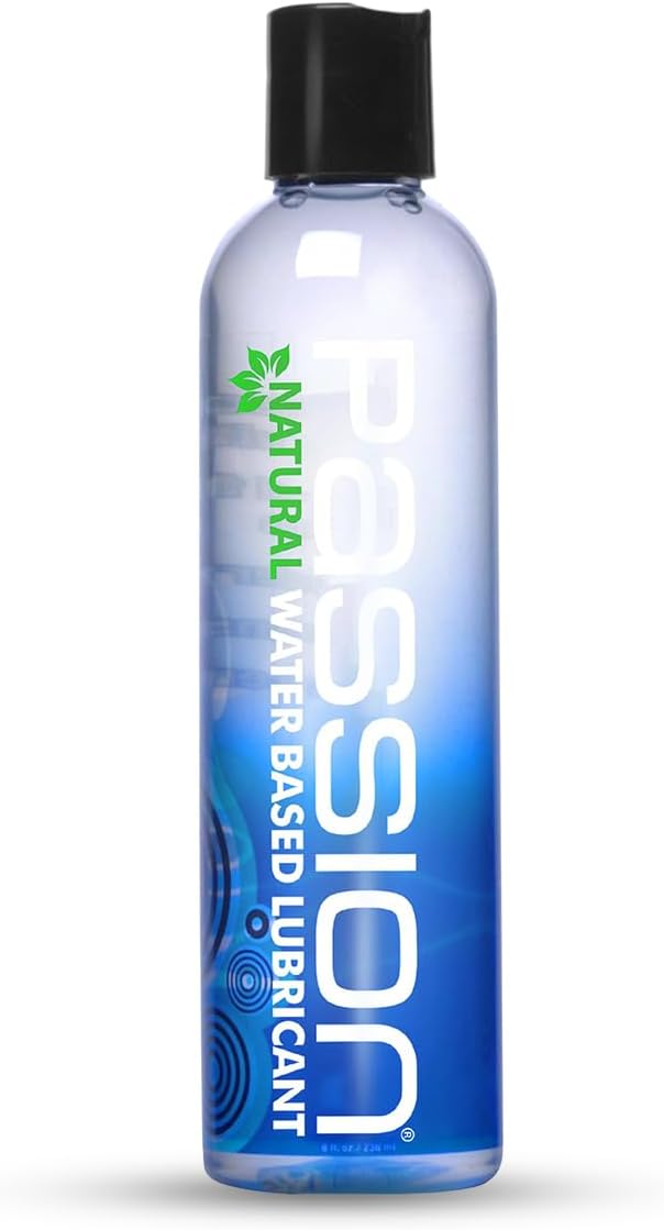 Natural Water Based Lube, Couples or Personal Lubricant for Women and Men, Safe to Use with Toys, Long Lasting, Slippery, Non Sticky, and Non Staining, Unscented, 8 oz