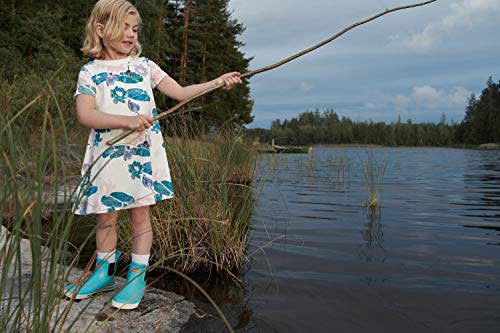 Reima Ankles Waterproof Low Cut Rain Boots Outdoor Rubber Boot For Kids 5693997330022, Aquatic, 6/6.5 Toddler #TOP4