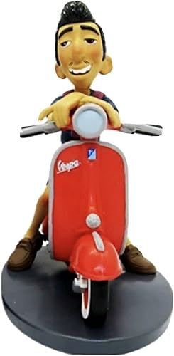 Ercole & Vespa - Figura decorativa de PVC para pastel de 4 pulgadas, coleccionable Luca Sea