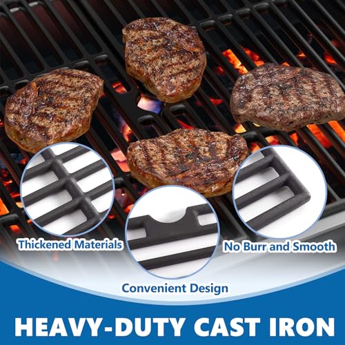 Image of SafBbcue 18 3 /16 inch Cooking Grates for Charbroil Performance G422-0012-W1 G422-0013-W1 463243518 463243519 463275717 4632755177 463274419 Grill Grids Replacement Parts, Char-Broil 5 6 Burner Grill Parts