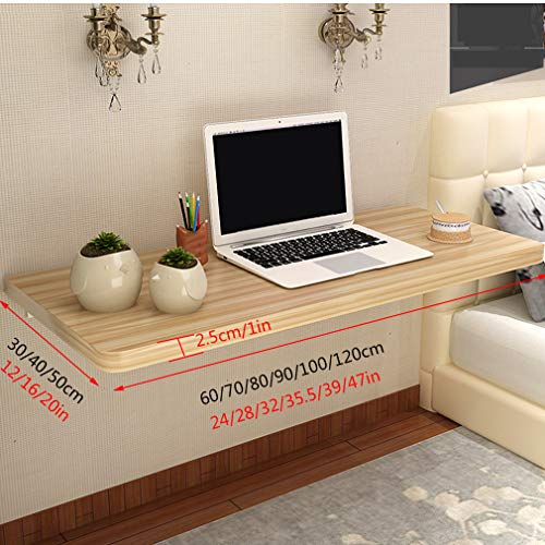 Bureau d'ordinateur invisible et table murale pliante en bois pour établi pliable