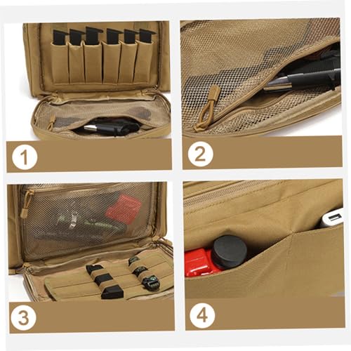 Sac de tir pour pistolet imperméable à multi-poches et sangle - 6
