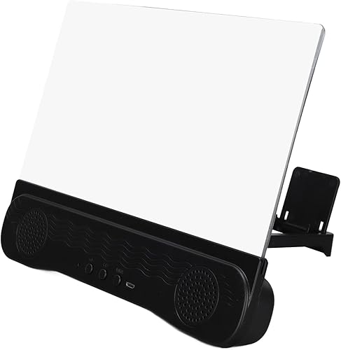 Miniatura 1 de Lupa de pantalla de 12 pulgadas para teléfono celular 6D HD Proyector de aumento con altavoz Bluetooth Amplificador de pantalla de teléfono móvil,