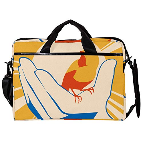 Póster de pájaro en mano amarillo de 14 y 15 pulgadas para pared