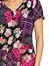 KOI Betsey Johnson B123PR Women's Blossom Scrub Top Playful Patchwork M