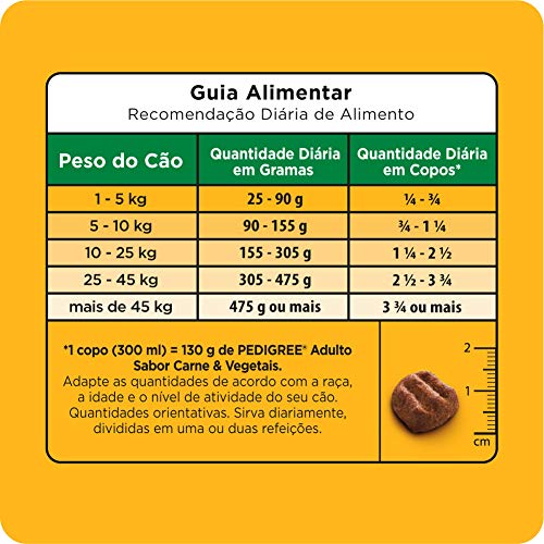 Ração Pedigree Carne e Vegetais Para Cães Adultos Raças Médias e Grandes 10.1 kg