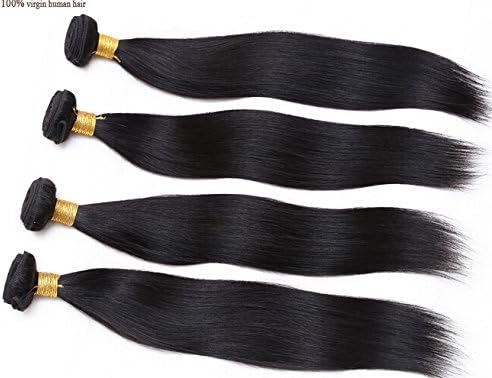 Wighairbeauty 6a Peruvian Straight Virgin Hair Unprocessed Virgin Peruvian Hair Cheap Human Hair Weaves 50g/1.76oz Bundle 2pc/set Total 100g (10 10 Inch)