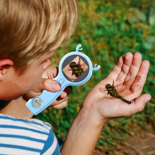 Microscopio portátil digital HD con lupa de aumento y grabación de vídeo para niños 2