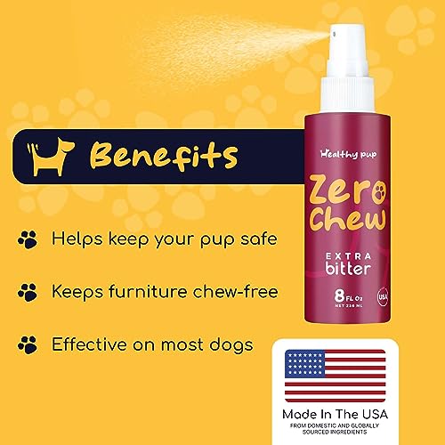 Healthy Pup HP-86263H No Chew Spray For Dogs To Stop Chewing - 8 Oz Anti Chew Bitter Spray thumb #4