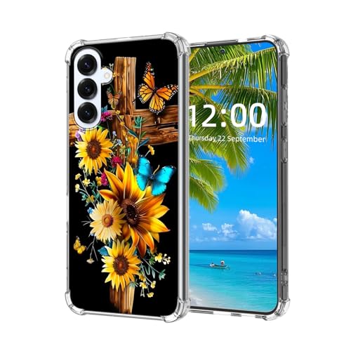 ETLKJVBL for Samsung Galaxy S25 FE Case, Coconut Beach High-Definition Painted Back Cover with Soft Transparent TPU Bumper, Shockproof Protective Phone Case