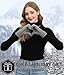 FZ FANTASTIC ZONE Women's Winter Touchscreen Wool Magic Gloves Warm Knit Fleece Lined for Women